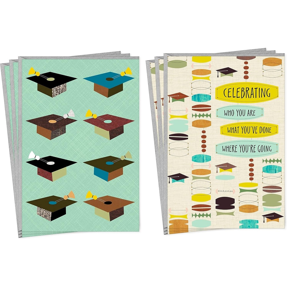 image:imageHallmark Graduation Cards Amazing 6 Cards with EnvelopesGraduation Caps  6 Cards with Envelopes