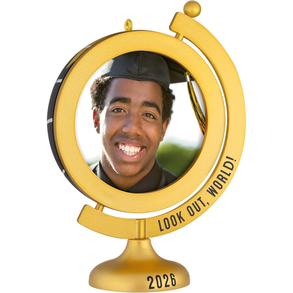 image:imageHallmark Keepsake Christmas Ornament 2024 Congrats Grad Photo Frame Porcelain Gift for GraduateClass of 2026