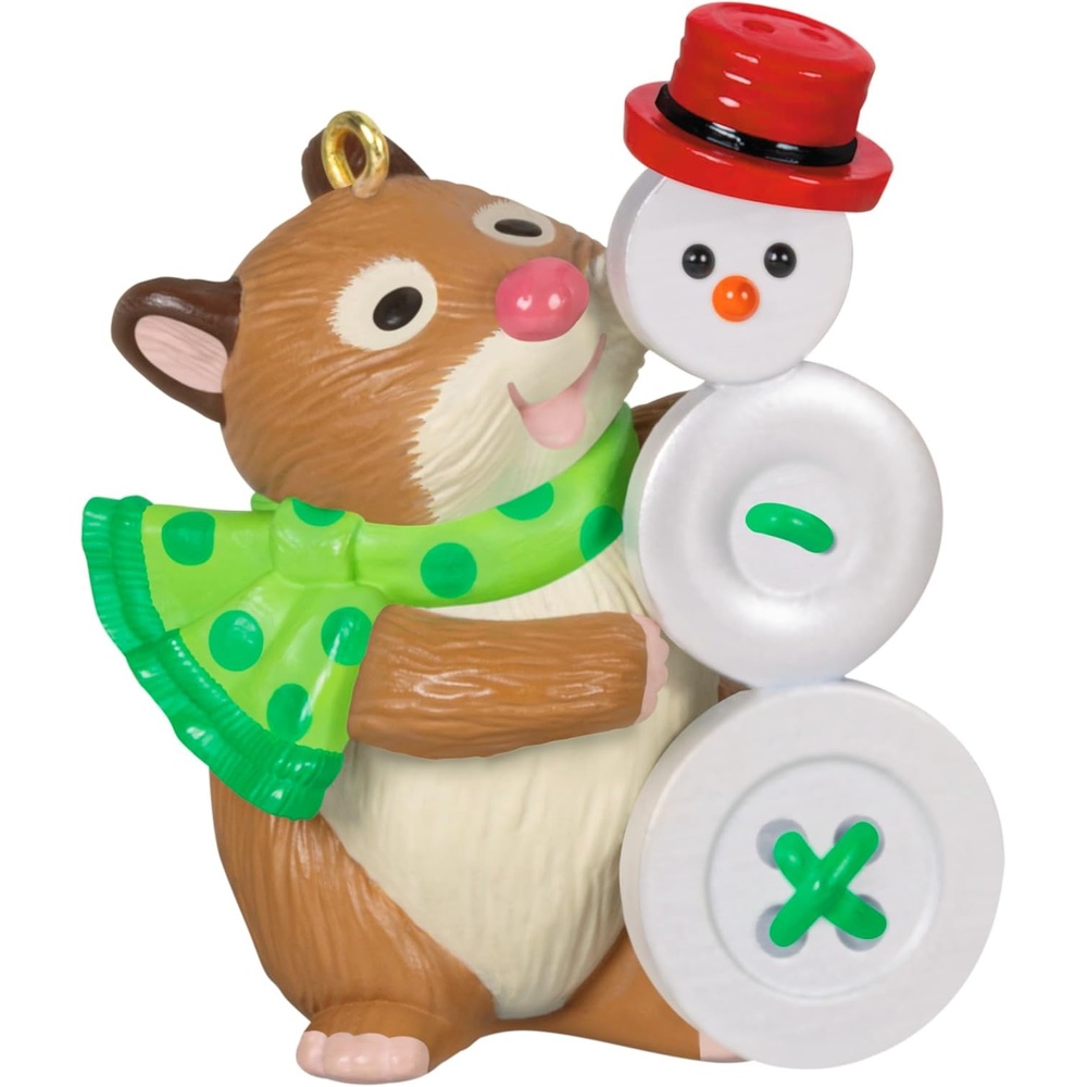 image:imageHallmark Keepsake Christmas Ornament 2024 Cute as a Button Gifts for Animal Lovers2024 Cute as a Button
