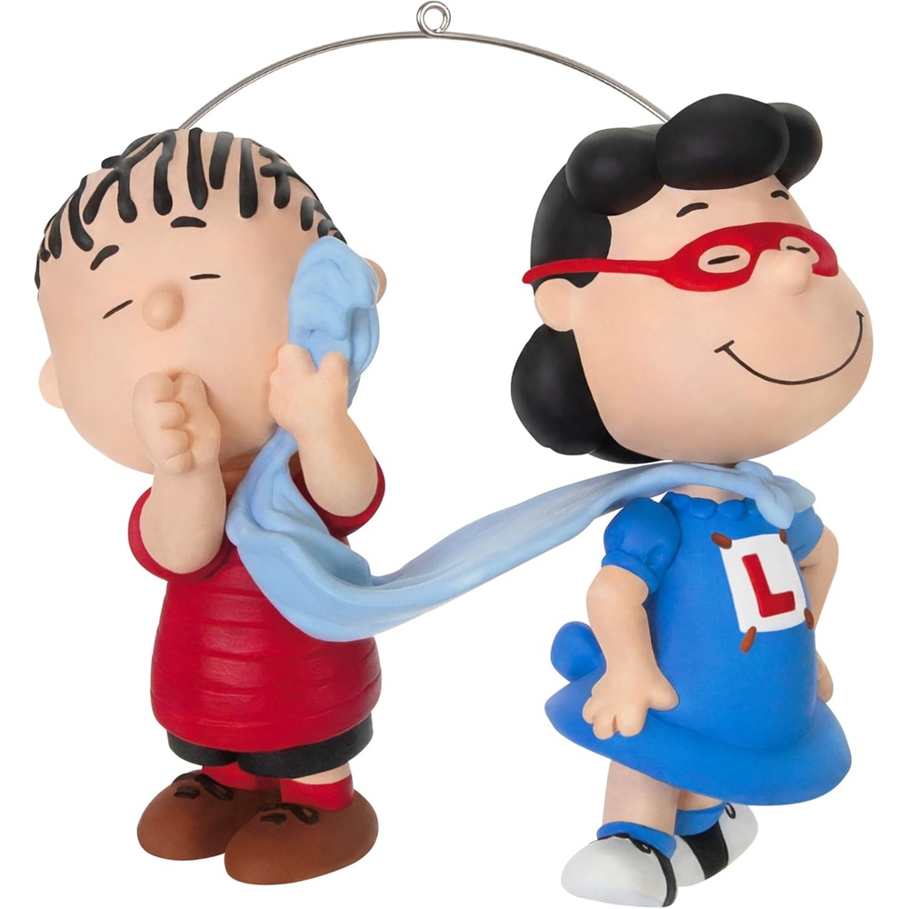 image:imageHallmark Keepsake Christmas Ornament 2024 The Peanuts Gang Super Lucy and Linus Gifts for Peanuts FansLucy and Linus