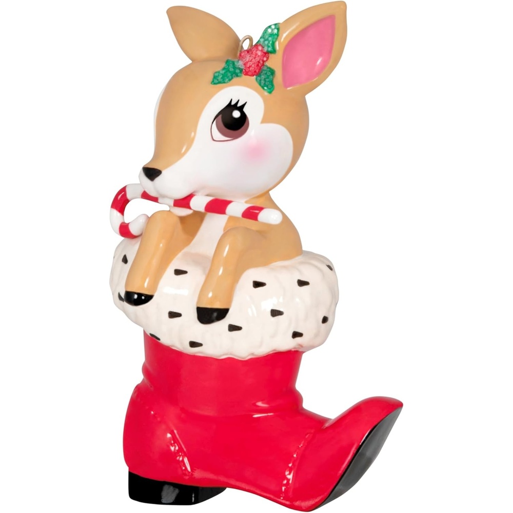 image:imageHallmark Keepsake Christmas Ornament 2024 Vintage Reindeer Porcelain Gifts for Christmas LoversVintage Reindeer