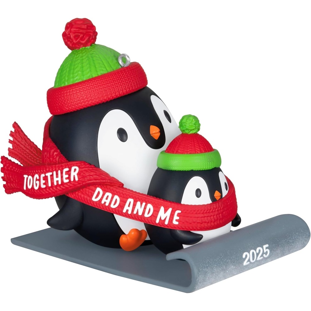 image:imageHallmark Keepsake Christmas Ornament Dad amp Me Penguins Sledding 2025 Gifts for Dads2025 Dad  Me Penguins