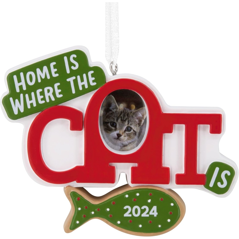 image:imageHallmark Keepsake Christmas Ornament Home is Where The Cat is Photo Frame 2024Cat Photo Holder