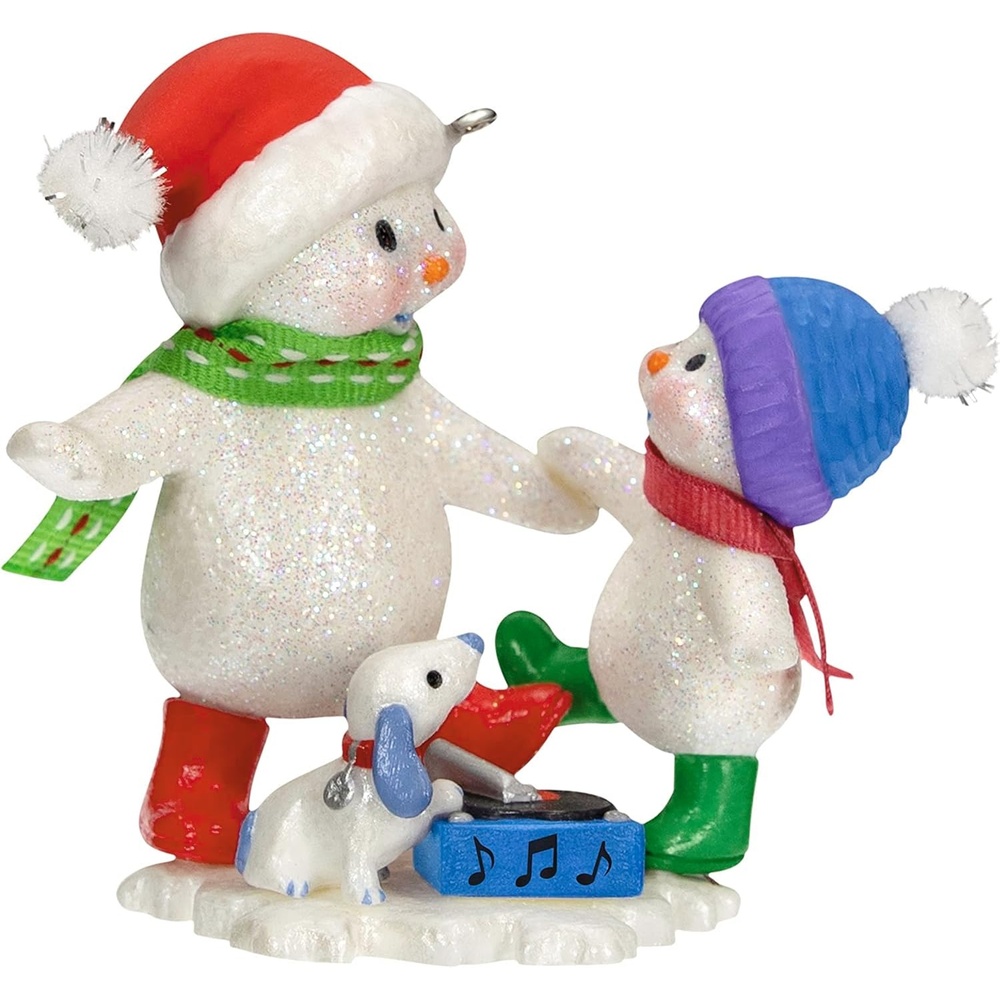 image:imageHallmark Keepsake Christmas Ornament Sweet Snow Boy Porcelain Snowman Collectors GiftsMaking Memories Dancing to the Beat