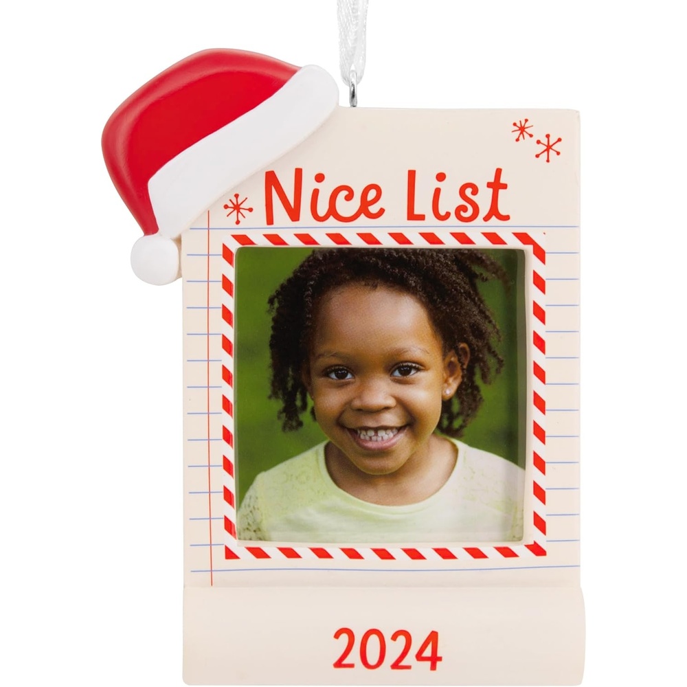 image:imageHallmark Keepsake Christmas Ornament Window Photo Frame 2024Santas Nice List