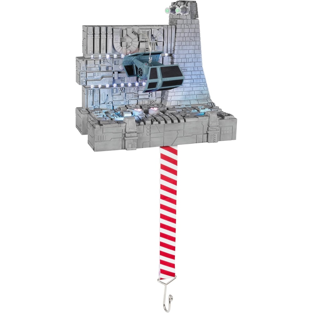 image:imageHallmark Keepsake Christmas Ornament and Stocking Hanger Star Wars A New Hope Darth Vaders TIE Fighter with Light and Sound Gifts for Star Wars Fans