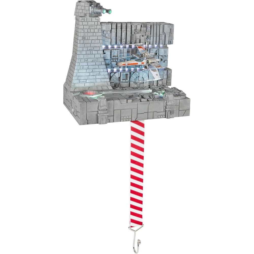 image:imageHallmark Keepsake Christmas Ornament and Stocking Hanger Star Wars A New Hope Luke Skywalkers XWing Starfighter with Light and Sound Gifts for Star Wars Fans