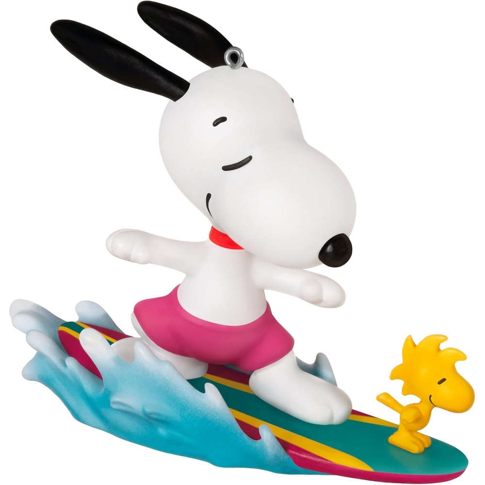 image:imageHallmark Keepsake Peanuts Christmas Ornament Peanuts 75th Anniversary Snoopy as The Flying Ace MusicalSnoopy Surfs Up