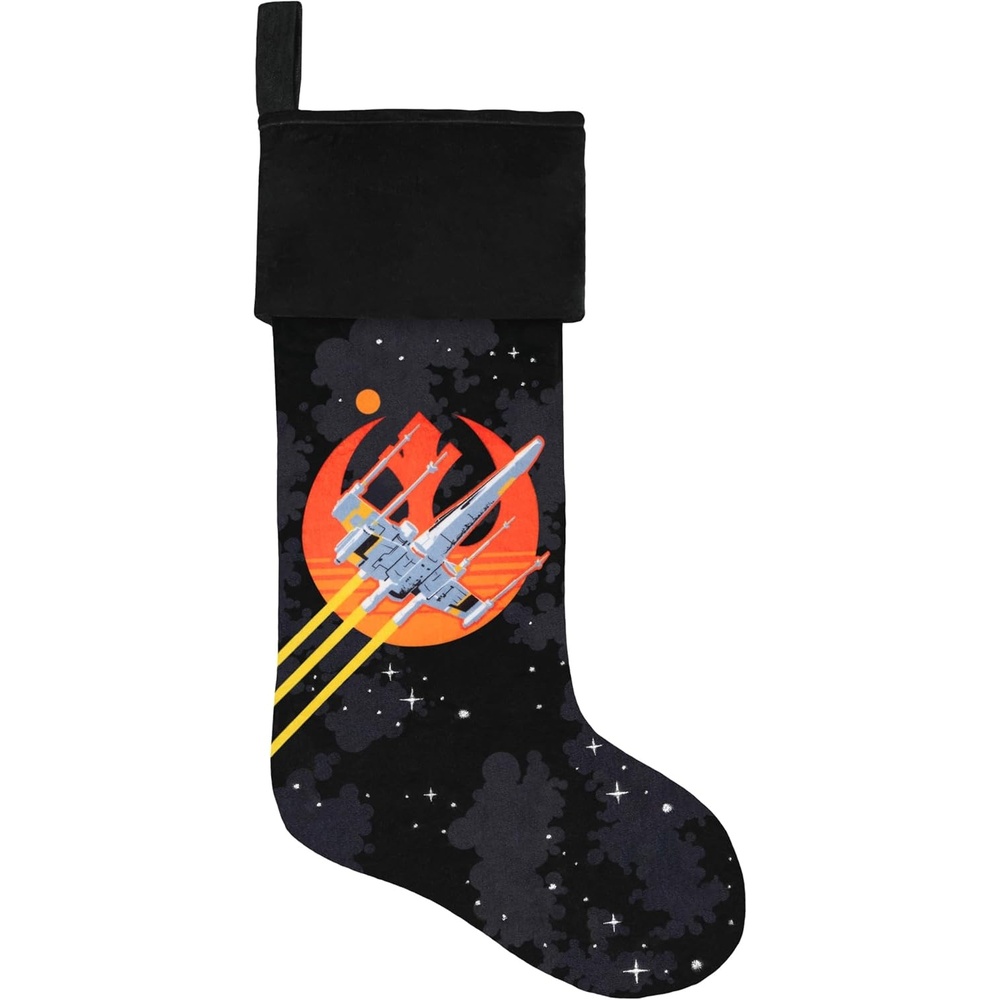 image:imageHallmark Keepsake Stocking Star Wars A New Hope Rebels vs Empire DualSided Fabric Stocking Gifts for Star Wars Fans
