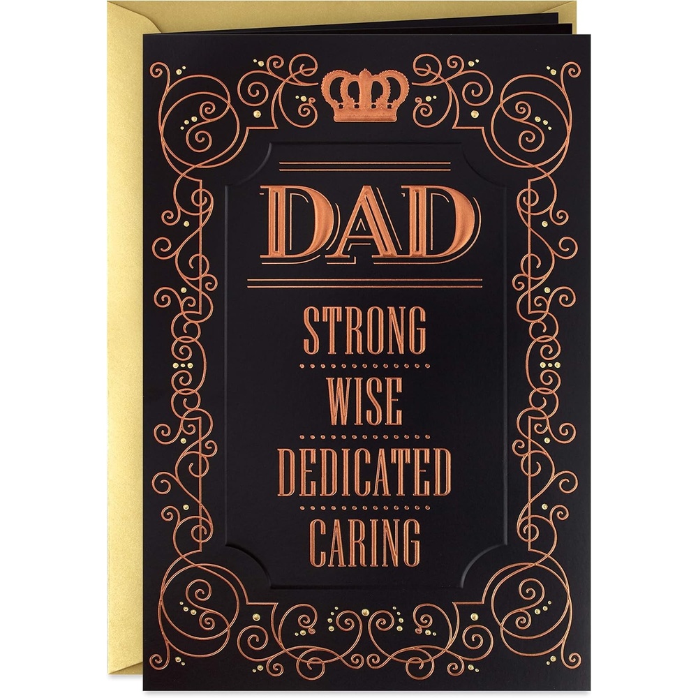 image:imageHallmark Mahogany Fathers Day Card Strong Wise Dedicated CaringStrong  Wise  Dedicated  Caring
