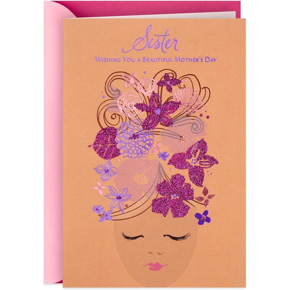 image:imageHallmark Mahogany Mothers Day Card for Sister Beautifully 599MBC1179Brown with Pink