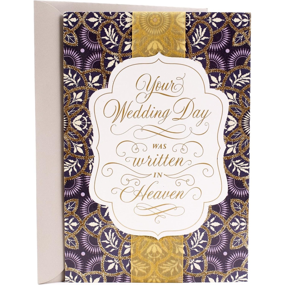 image:imageHallmark Mahogany Religious Wedding Greeting Card Written in Heaven