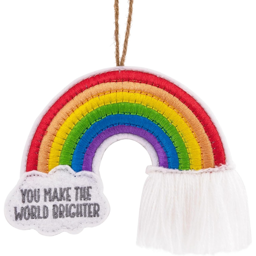 image:imageHallmark Make The World Brighter Rainbow Christmas Ornament Fabric