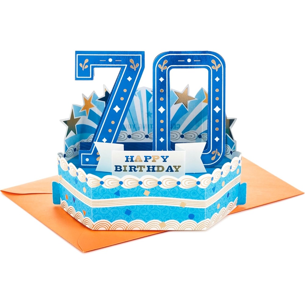image:imageHallmark Paper Wonder 70th Birthday Pop Up Card Celebrating You