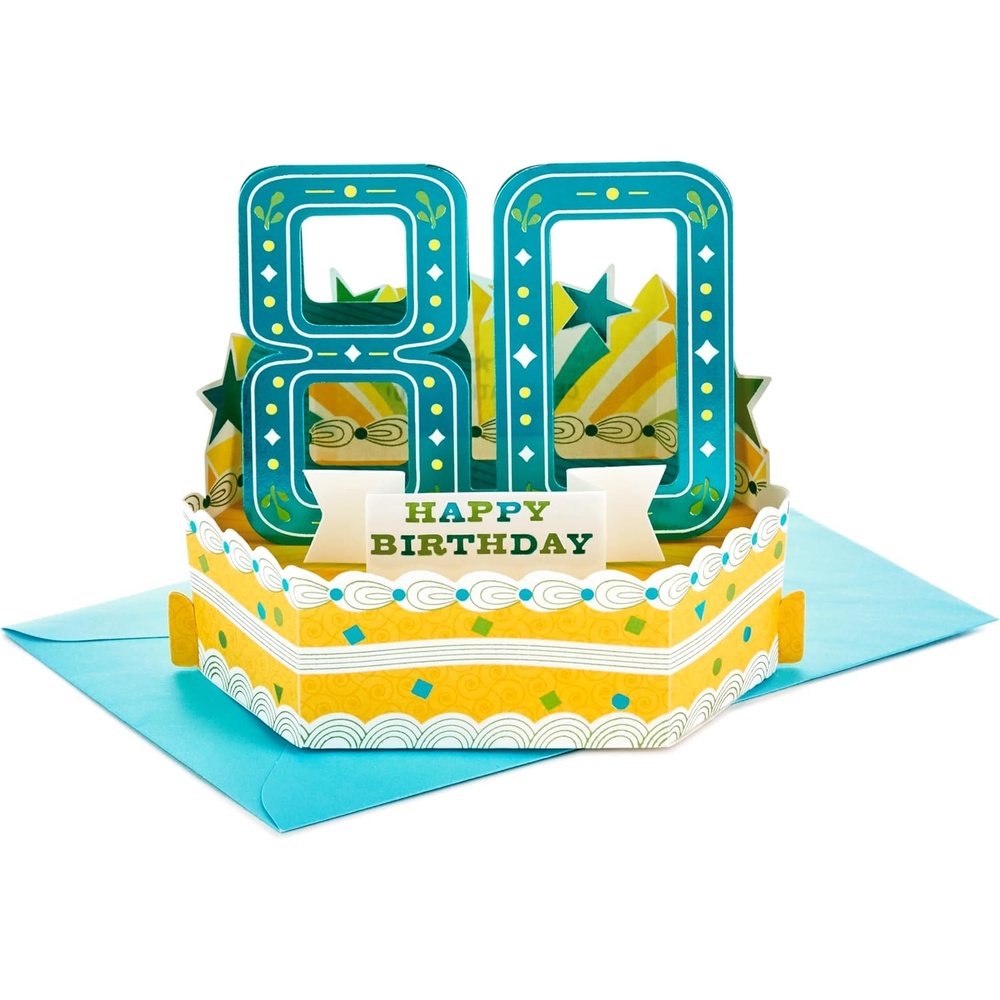 image:imageHallmark Paper Wonder 80th Birthday Pop Up Card Celebrating You