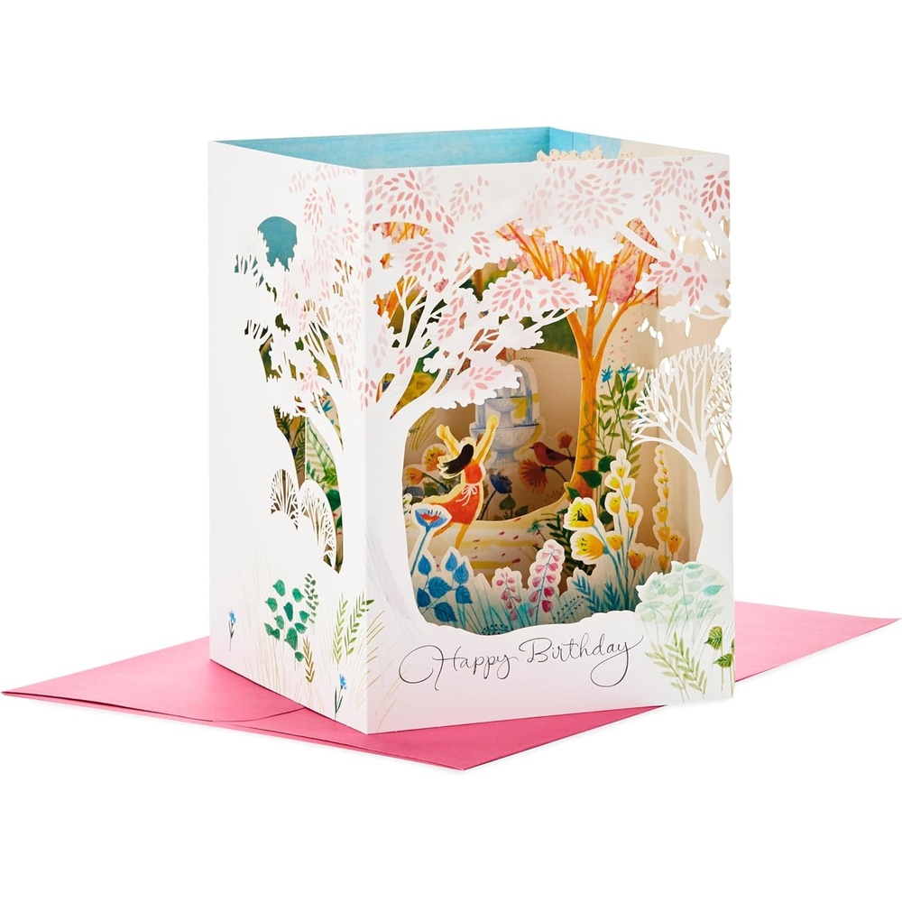 image:imageHallmark Paper Wonder Birthday Pop Up Card For Women Pink and Gold Birthday Cake 799RZW1030Pop Up  Beautiful Day