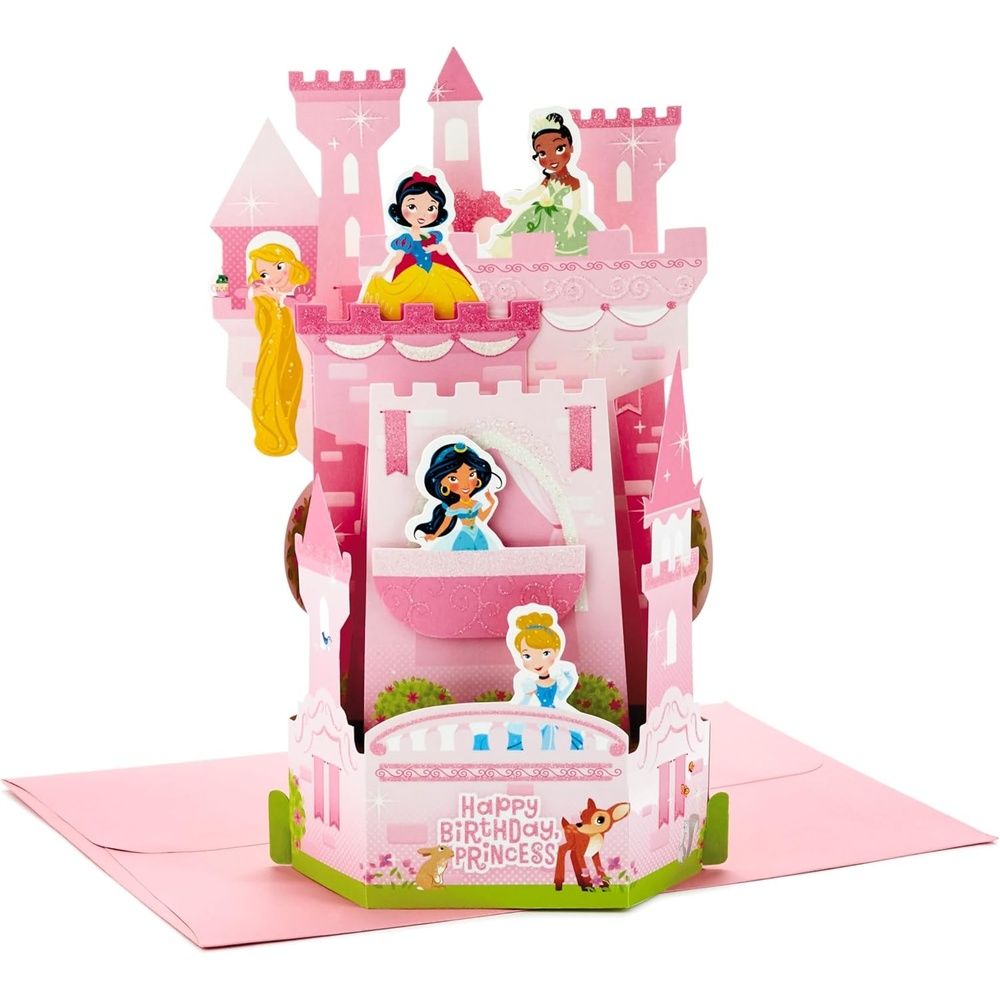 image:imageHallmark Paper Wonder Disney Princess Pop Up Birthday Card for Kids CastlePop Up  Disney Princess Castle