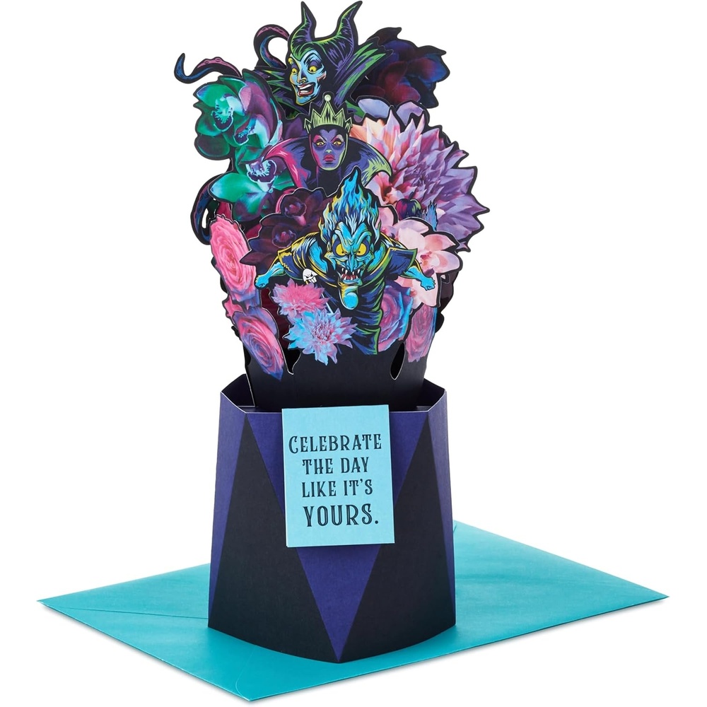 image:imageHallmark Paper Wonder Disney Villains Pop Up Card Celebrate for Birthdays Halloween Graduations Congratulations