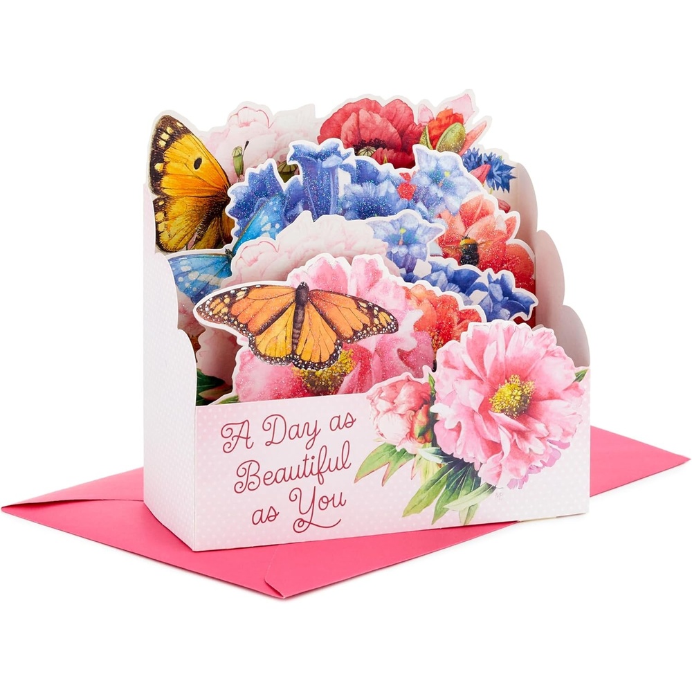 image:imageHallmark Paper Wonder Fathers Day Pop Up Card 3D Beach Sunset Scene for Dad Husband Grandpa Beach Lover Relaxation Birthday CardMothers Day  Butterfly Floral Pop Up