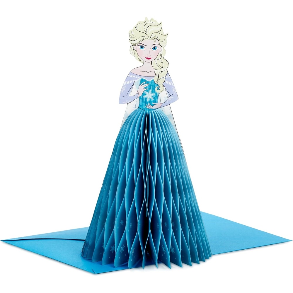 image:imageHallmark Paper Wonder Frozen Disney Princess Pop Up Birthday Card Honeycomb Elsa for Birthdays Encouragement All OccasionsBlue