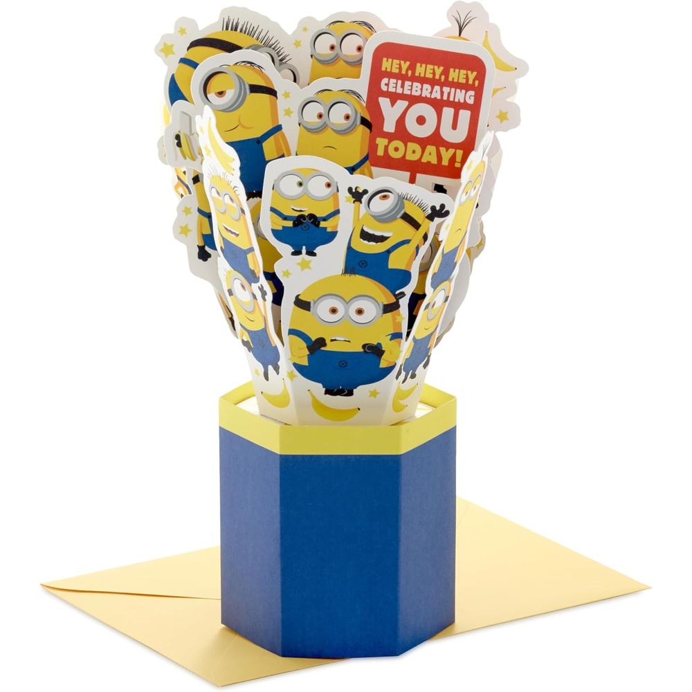 image:imageHallmark Paper Wonder Minions Pop Up Card for Birthdays Graduations Retirements Celebrations