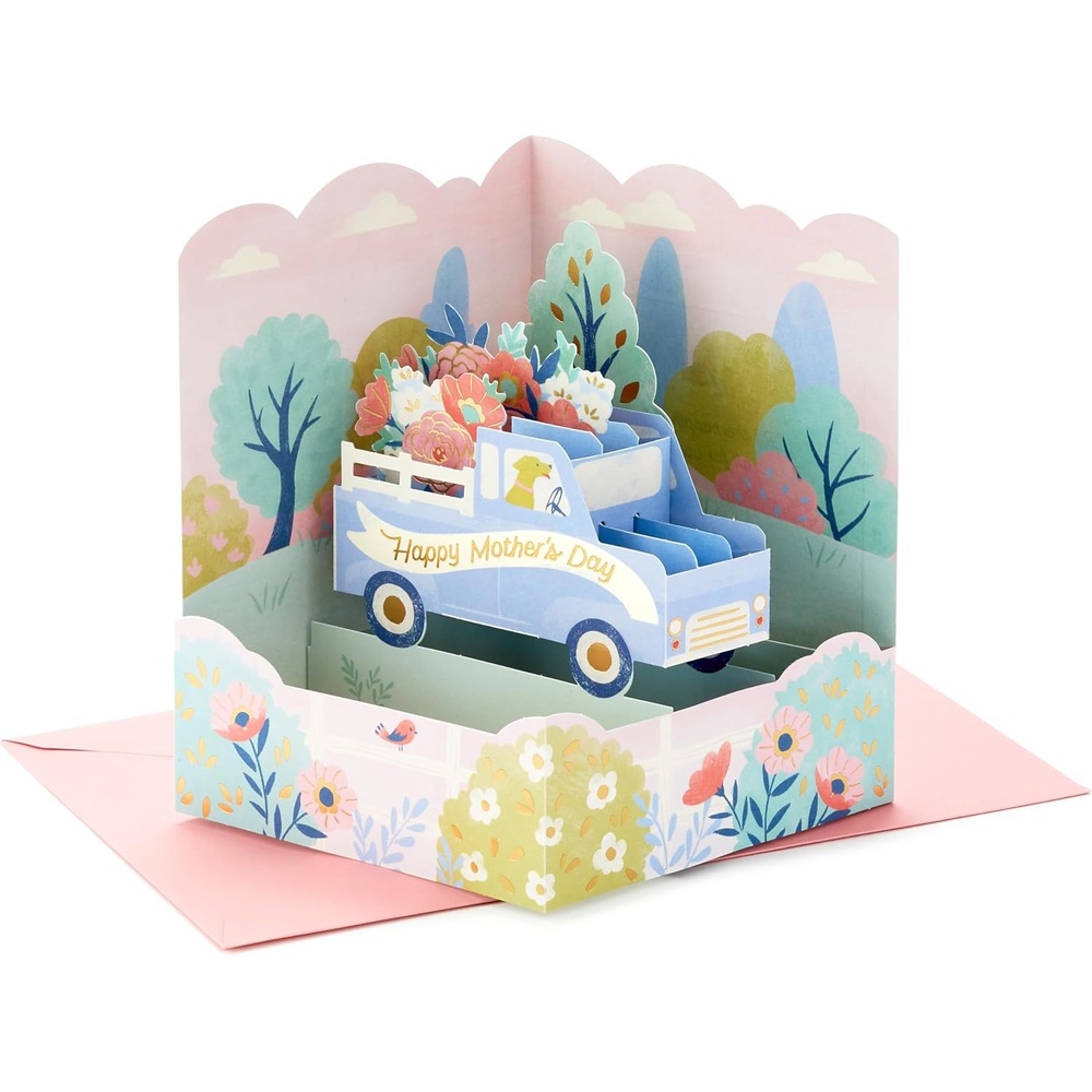 image:imageHallmark Paper Wonder Mothers Day Pop Up Card Truckload of Flowers