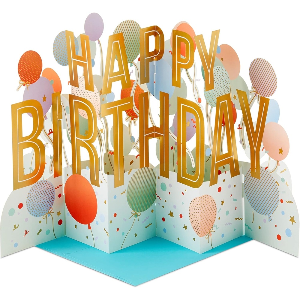image:imageHallmark Paper Wonder Pop Up Birthday Card Someone to CelebrateAccordion Fold Card or Birthday Party Centerpiece
