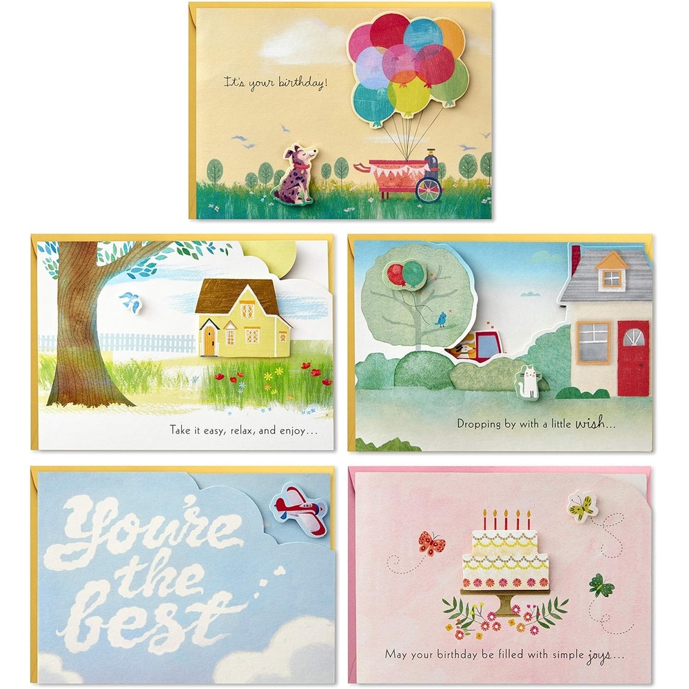 image:imageHallmark Paper Wonder Pop Up Birthday Cards Assortment 5 Cards with Envelopes Model2499RZW1029