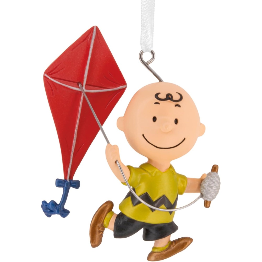 image:imageHallmark Peanuts 75th Anniversary Charlie Brown with Kite Christmas Ornament Gifts for Peanuts Fans