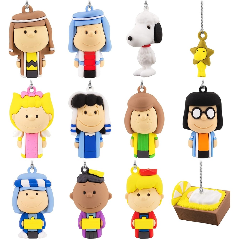 image:imageHallmark Peanuts Nativity Countdown Calendar Miniature Christmas Tree Set with 12 Mini OrnamentsCountdown Calendar