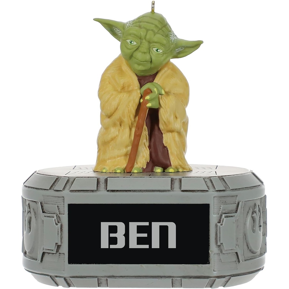 image:imageHallmark Personalized Ornament Star Wars Yoda Custom Name Gift