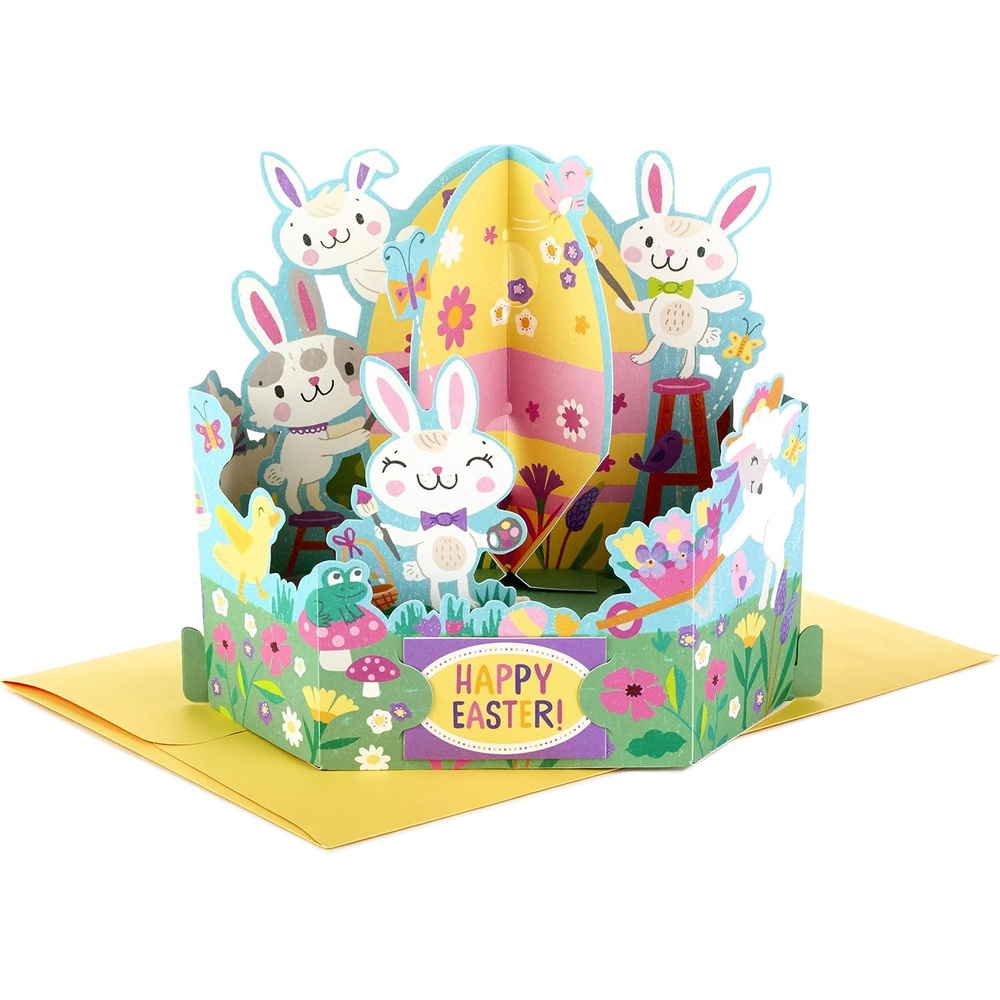 image:imageHallmark Pop Up Easter Card Displayable Woodland Creatures