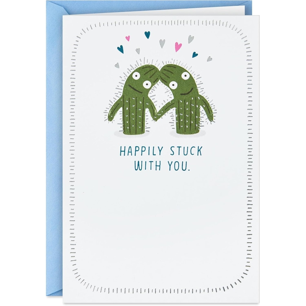 image:imageHallmark Shoebox Funny Anniversary Card for Husband Wife Partner Cactus11