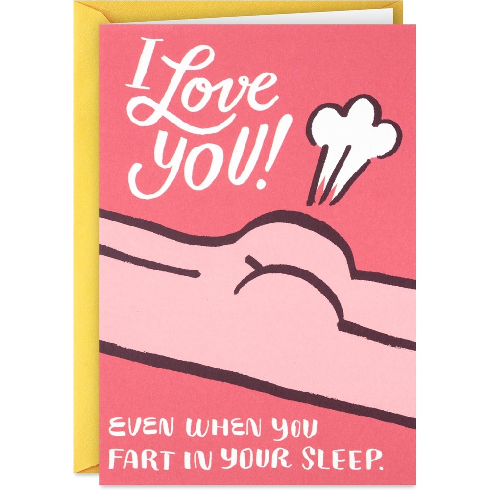 image:imageHallmark Shoebox Funny Love Card for Significant Other Fart in Your Sleep for Anniversary Romantic Birthday Sweetest DayFart in Your Sleep