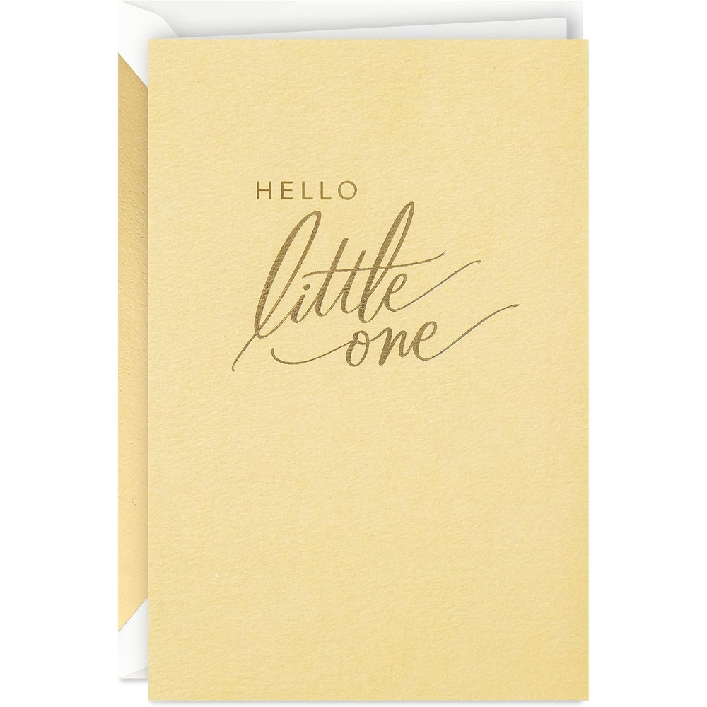 image:imageHallmark Signature Baby Shower Card for New Parents Oh Baby Welcome New Baby Congratulations Gender RevealHello Little One Yellow