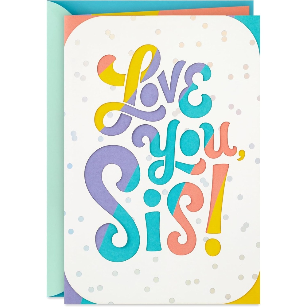 image:imageHallmark Signature Birthday Card for Sister Elegant CakeLove You