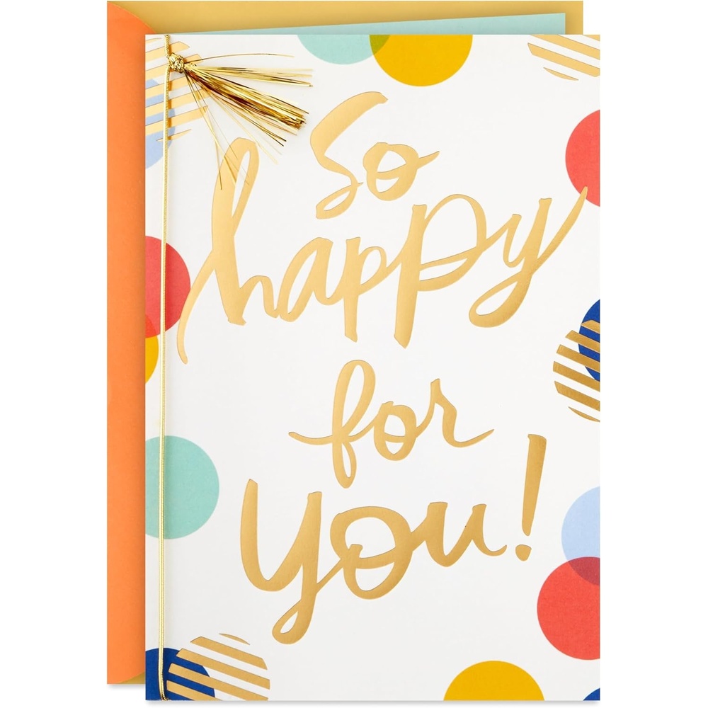 image:imageHallmark Signature Congratulations Card or Graduation Card ConfettiSo Happy for You
