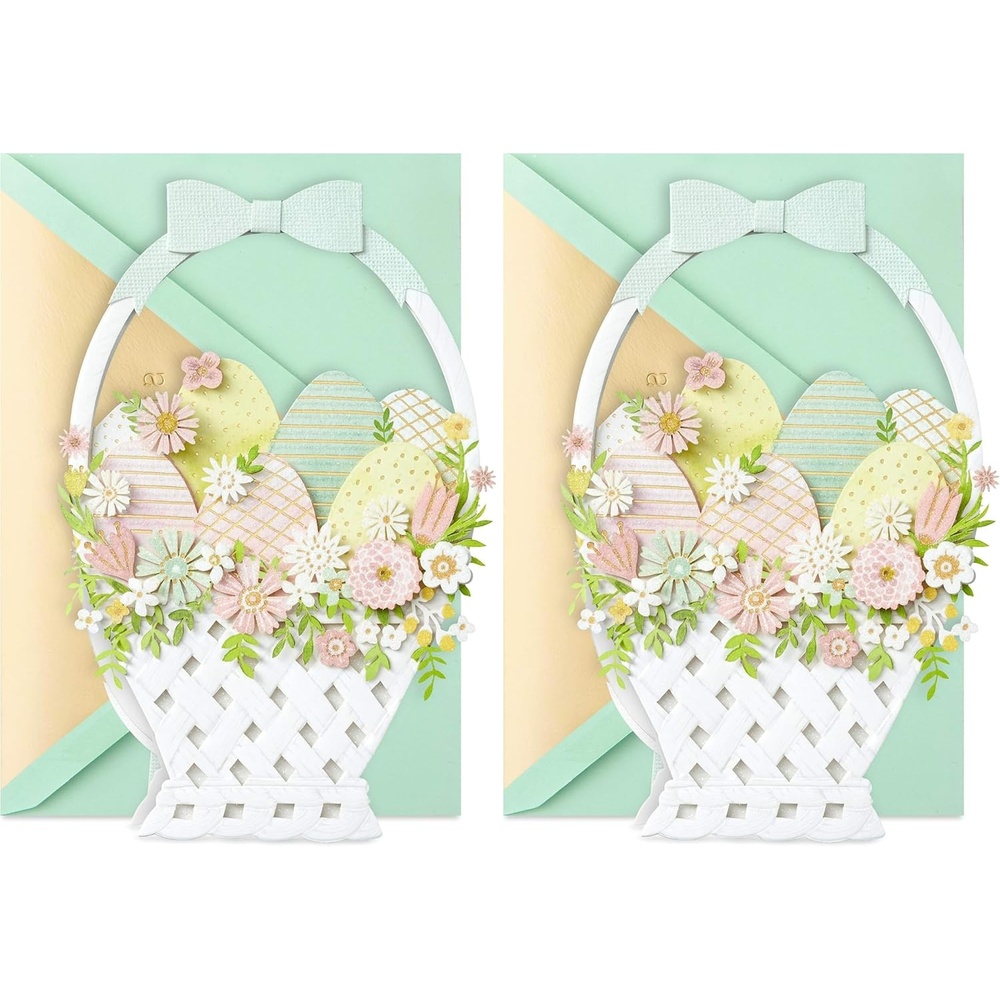image:imageHallmark Signature Easter Card Watercolor Easter EggEaster  Basket with Eggs