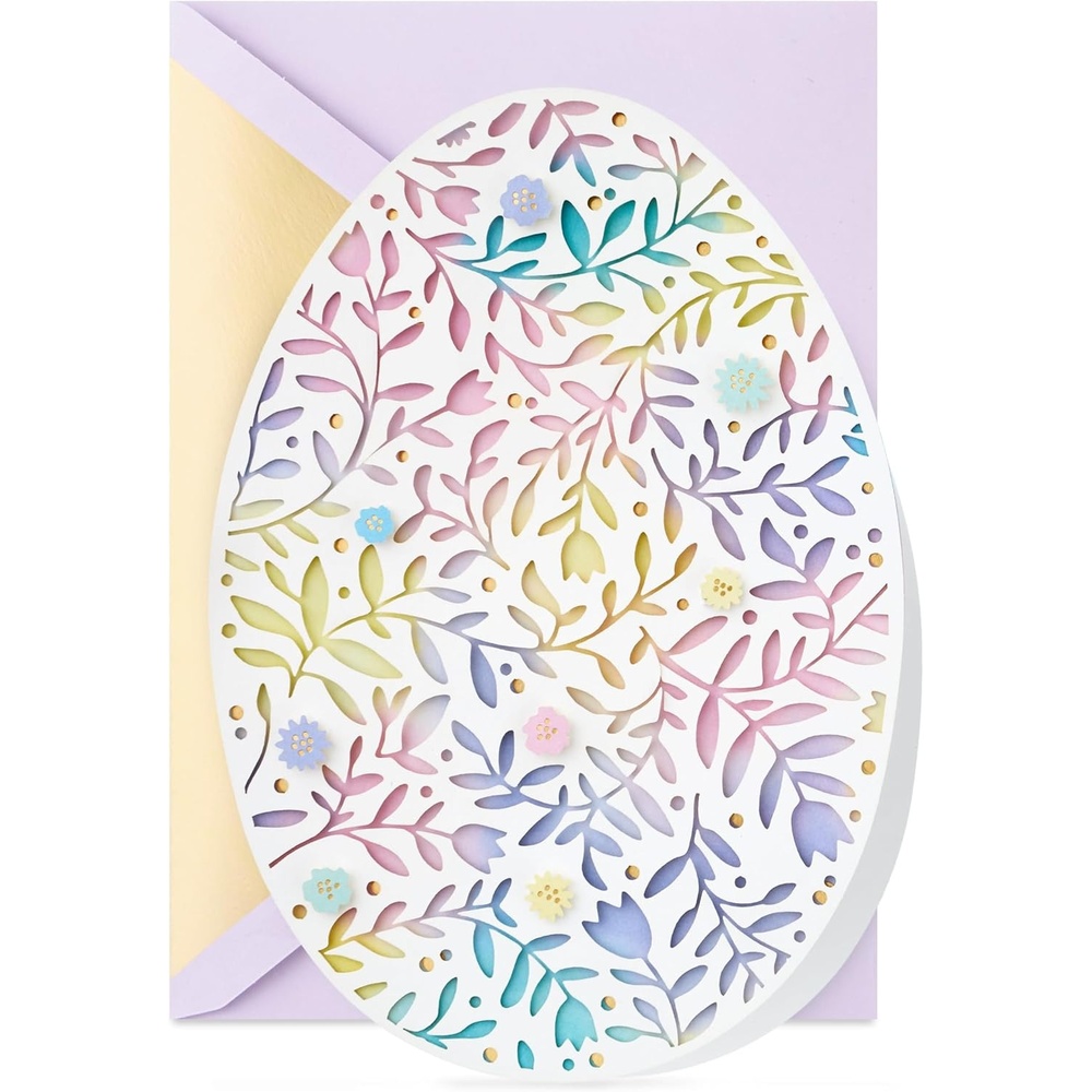 image:imageHallmark Signature Easter Card Watercolor Easter EggEaster  Watercolor Laser Egg