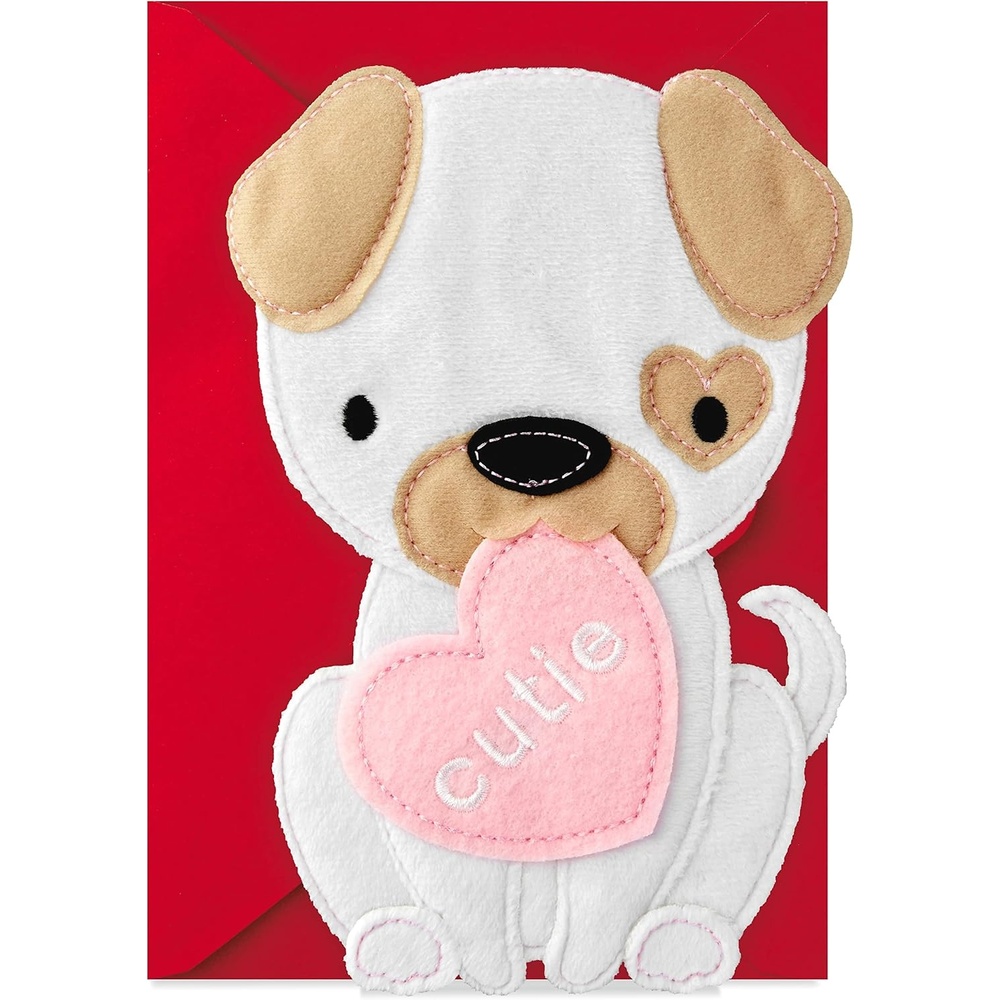 image:imageHallmark Signature Easter Card for Kids Fuzzy Plush BunnyKids  Cutie Puppy Dog