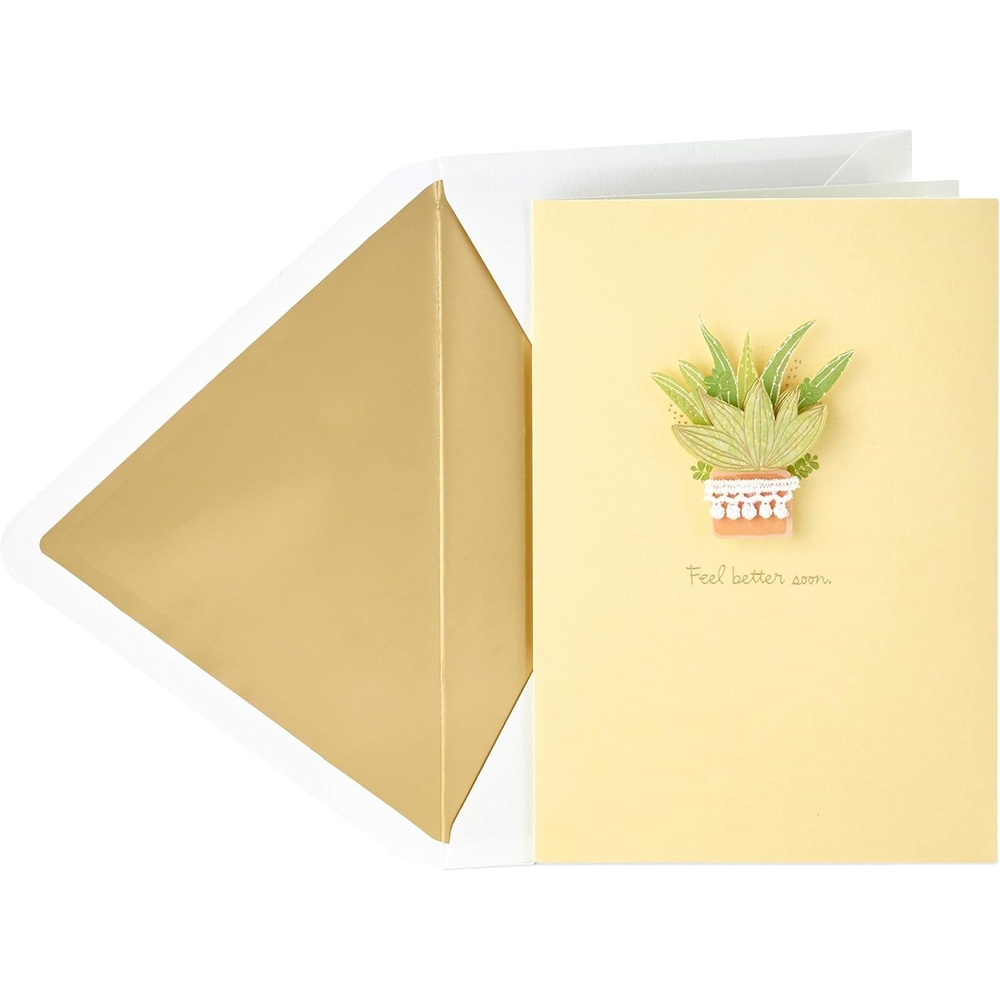 image:imageHallmark Signature Get Well Soon or Sympathy Card Heart BandagePlant