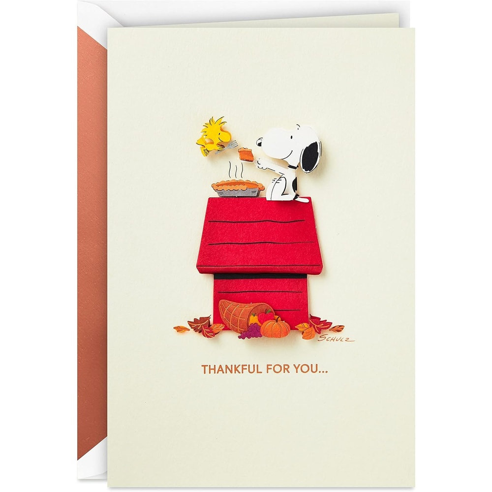 image:imageHallmark Signature Peanuts Thanksgiving Card Snoopy and WoodstockSnoopy and Woodstock