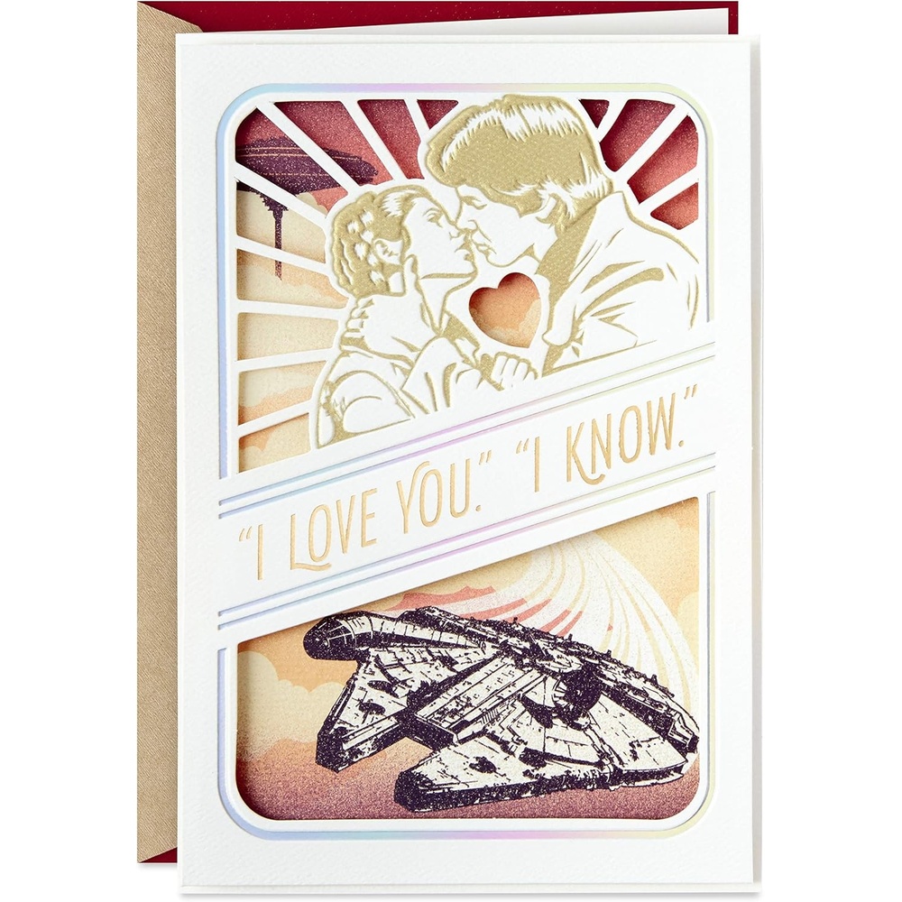 image:imageHallmark Star Wars Valentines Day Pop Up Card Baby Yoda Paper Wonder Card for Anniversary Romantic Birthday Love May the 4thHan Solo  Princess Leia