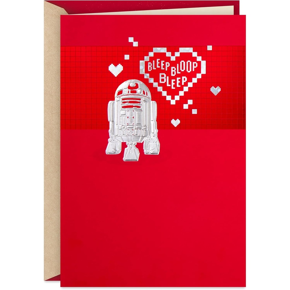 image:imageHallmark Valentines Day Card Star Wars R2D2 and HeartsStar Wars R2D2  Hearts