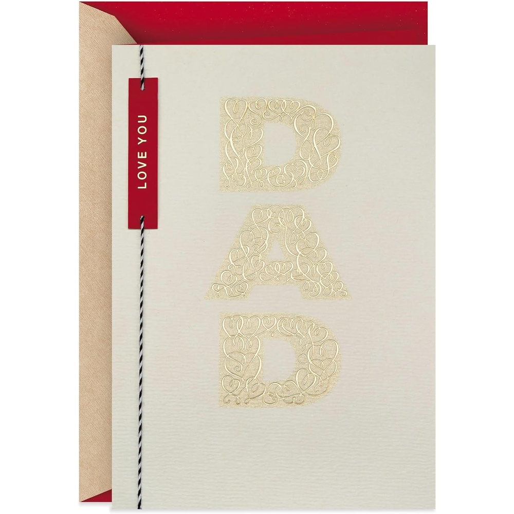 image:imageHallmark Valentines Day Card for Dad Gold ScrollsMulticolor