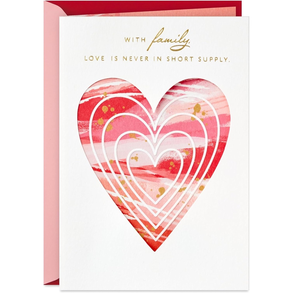 image:imageHallmark Valentines Day Card for Family Marble HeartFamily  Marble Heart