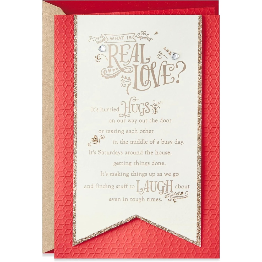image:imageHallmark Valentines Day Card for Husband Wife Boyfriend Girlfriend Real Love Anniversary Card Love CardReal Love Banner