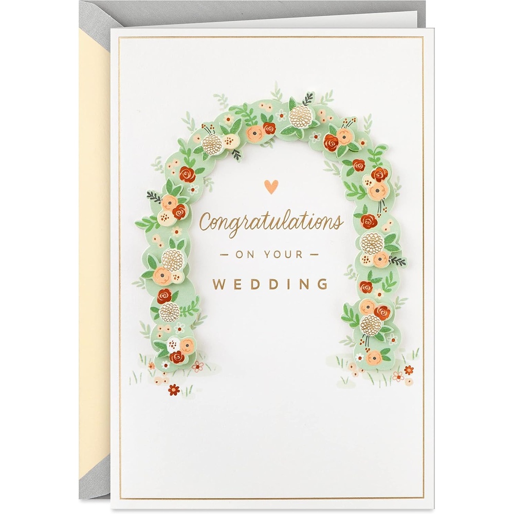 image:imageHallmark Wedding Card Flower Arch Signature Handcrafted Greeting CardFlower Arch