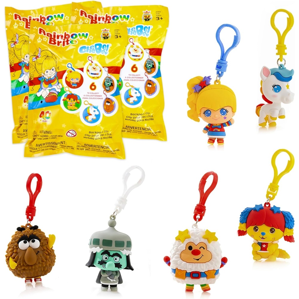 image:imageRainbow Brite Mystery Blind Bag 25inch Cheebee Keychain Figure 3Pack  Receive 3 Mystery Blind Bag Cheebee KeychainBackpackClipon FiguresRainbow Brite 3Pack