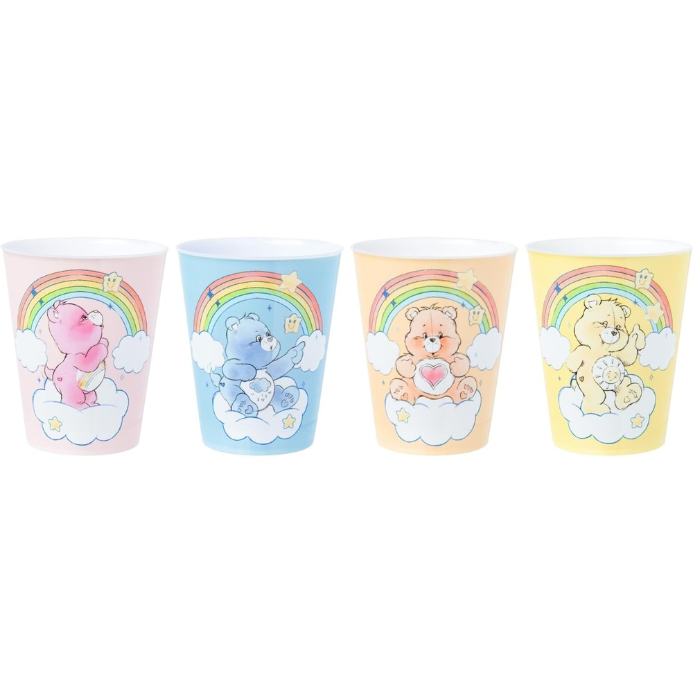 image:imageSilver Buffalo Rainbow Brite 4 Piece Mini Glass Set Featuring Starlite Twink Rainbow Brite and Puppy Brite 15 OuncesCare Bears Rainbow